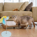 Interactive Cat Teaser Toy with Spring & Feather