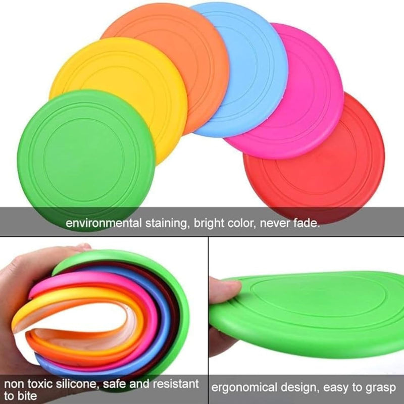 Frisbee Fetch Toy For Dogs (Colors May Vary Pack of 3)