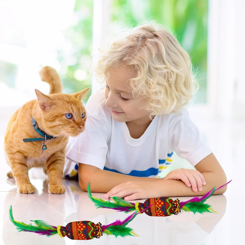 2Pcs Interactive Cat Toy (Color May Vary)