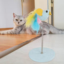 Interactive Cat Teaser Toy with Spring & Feather