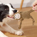 Plush Dog Toy Monkey Shape Playing Squeaky Toy