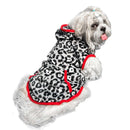 Winter Hoodie Jacket for Small Breed Dog (Black-Grey)