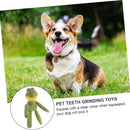 Soft Plush Frog-Shaped Dog Squeaky Chew Toy