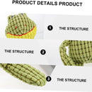 Soft Plush Frog-Shaped Dog Squeaky Chew Toy