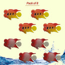 Plastic Fish Decoration Ornament For Aquarium (8pcs Mix Color)