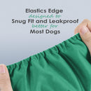 Washable Male Reusable Dog Diapers Pack of 3 Small (Blue, Green, Purple)