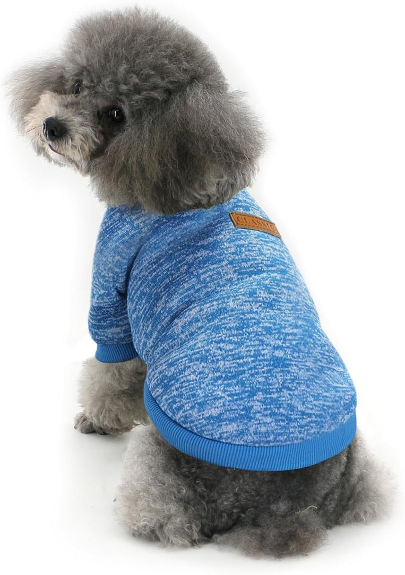 Classic Knitwear Sweater For Small Dogs Cats (SkyBlue)