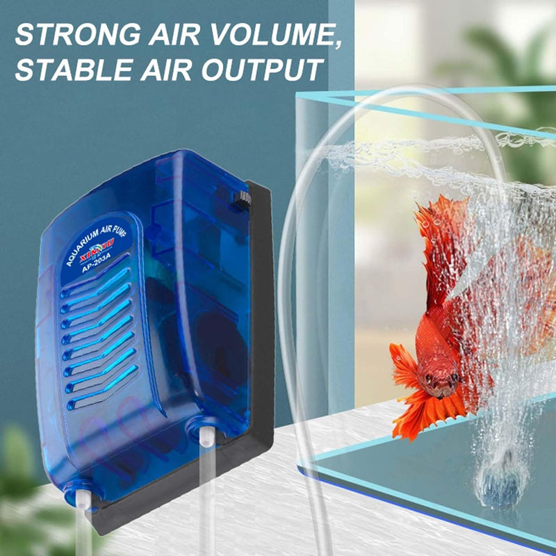 Aquarium Air Pump Kit, Powerful Oxygen Pump For Depth Water Fish Bowl