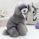 Hoodie Sweater Coat For Small Dogs Cats (Grey)