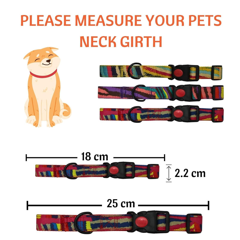 Collar With Safety Locking Buckle For Small Pets