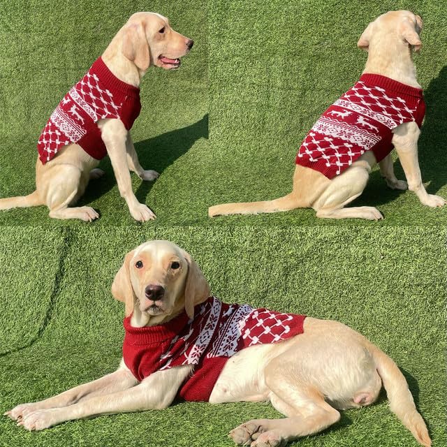 Christmas Sweater For Small Dogs, Cats (Maroon)