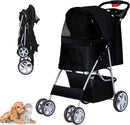 Portable Travel Stroller for Dogs, Cats & Small Animals
