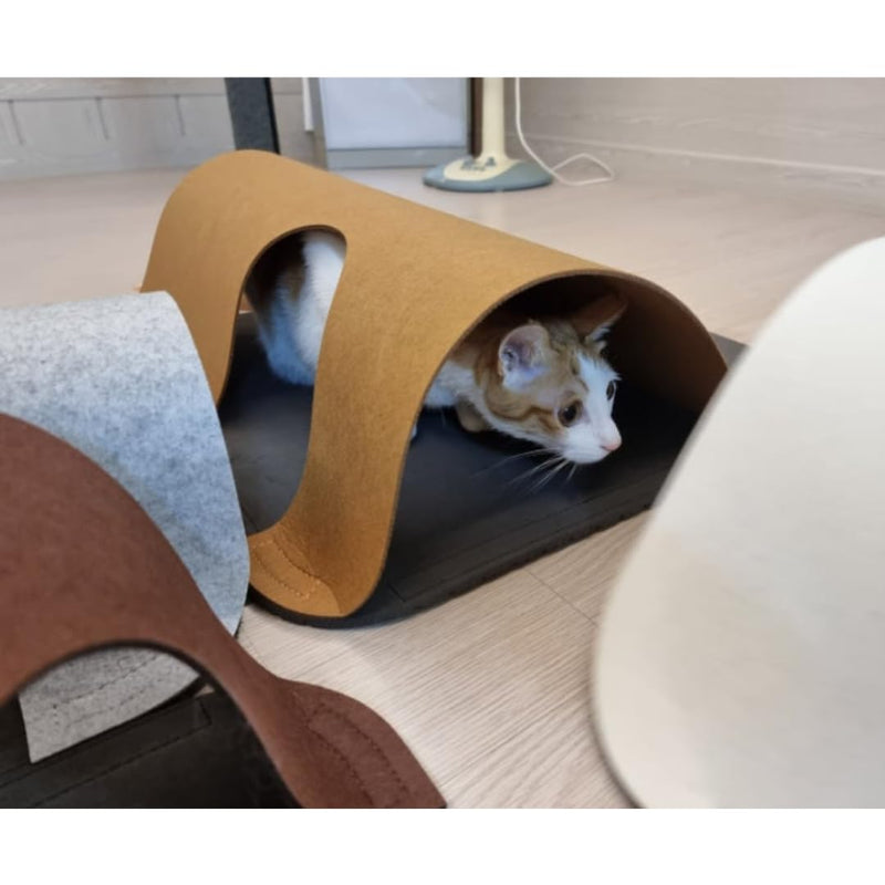 Interactive Foldable Pet Tunnel Mats for Cats (Multi-Color)(Small)