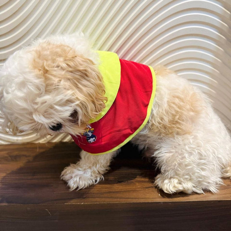 Pet Dog Cape Collar – Stylish Red