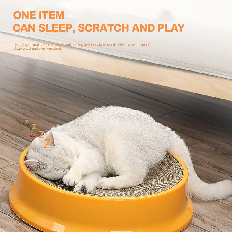 Bowl-Shaped Cat Scratcher Pad & Climbing Toy for Indoor Cats