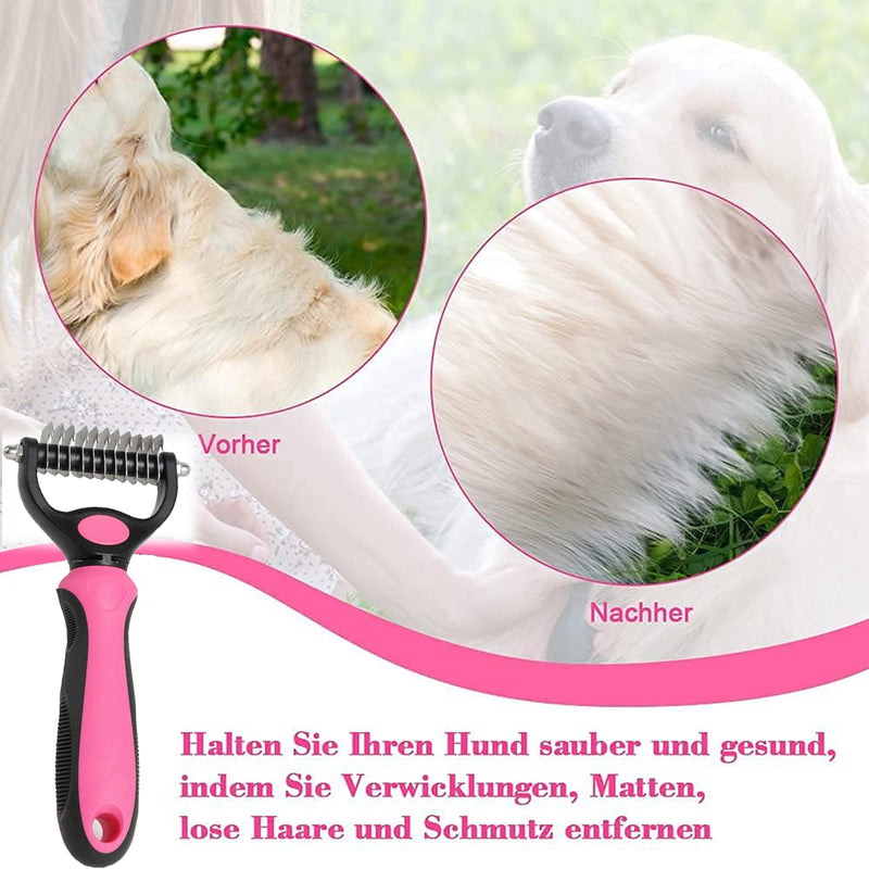 Pet Dematting Rake Comb for Dogs and Cats