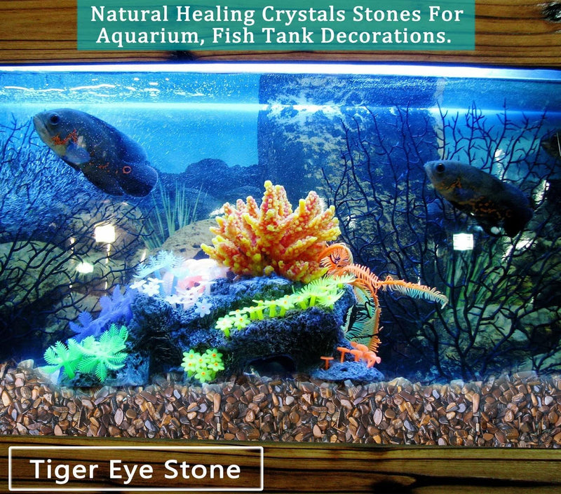 Decorative Rocks Stones For Aquarium (1.95kg)(Brown)