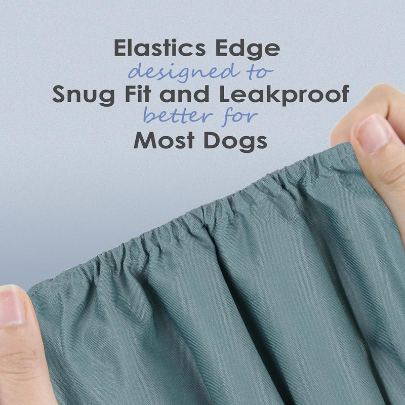 Washable Male Reusable Dog Diapers Pack of 3 Small (Black, Blue, Coffee)