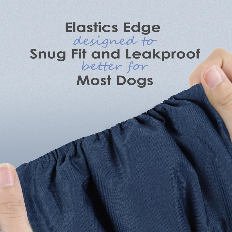 Washable Male Reusable Dog Diapers Pack of 3 Small (Blue, Green, Black)