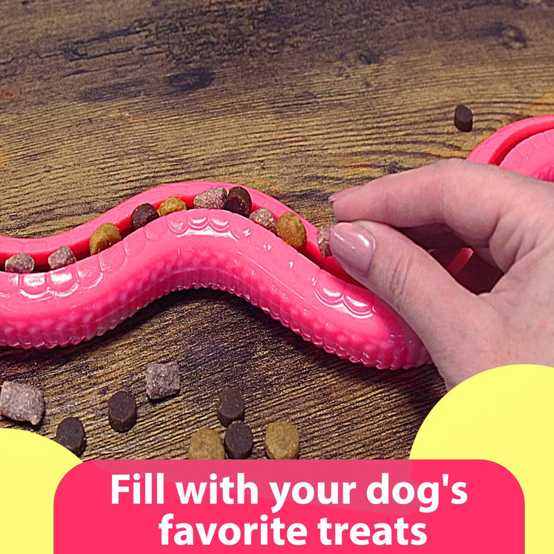 Snake Shape Treat Dispenser Toy For Dogs