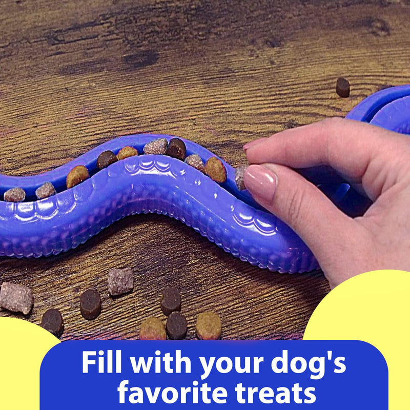 Snake Shape Treat Dispenser Toy For Dogs