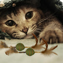 Feather Ball Cat Toy With Chew Sticks for Healthy Play