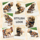 Winter Sweater For Dogs and Cats ( Grey/Orange )