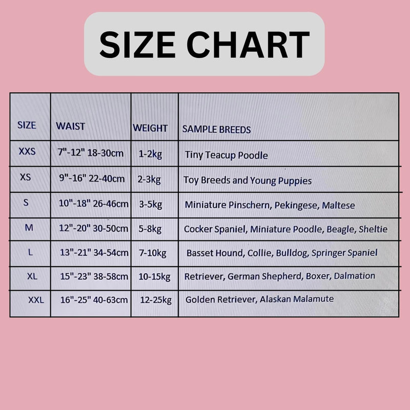 Disposable Diapers for Female Dogs XXXL (44-70Cm)