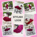 Sweater For Small Dogs Cats (Burgundy)