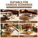 Premium Wooden Cat Lounger - Cozy Hammock Bed for Cats