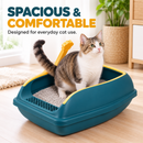 Cat Litter Tray with Scoop Holder