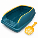 Cat Litter Tray with Scoop Holder