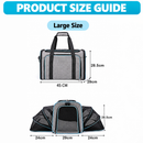 Portable Pet Carrier for Cats & Small Dogs, Expandable Foldable Travel Bag