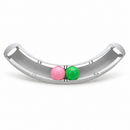 Cat Toy Track with 2 Colorful Balls, Curved Interactive Play Board for Cats