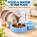 3-in-1 Pet Feeding Bowl with Water Dispenser