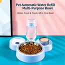 3-in-1 Pet Feeding Bowl with Water Dispenser