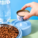3-in-1 Pet Feeding Bowl with Water Dispenser