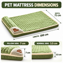 Cature Care by Nature Pet Bed Mat for Dogs & Cats, Soft Plush Cushion Sleeping Mattress with Textured Surface