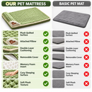 Cature Care by Nature Pet Bed Mat for Dogs & Cats, Soft Plush Cushion Sleeping Mattress with Textured Surface
