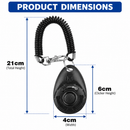 Dog Training Clicker, Pet Training Device with Coiled Wrist Strap