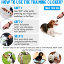 Dog Training Clicker, Pet Training Device with Coiled Wrist Strap
