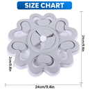 Interactive Slow Feeder Dog Bowl, Puzzle Treat Dispenser & Enrichment Toy