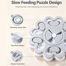 Interactive Slow Feeder Dog Bowl, Puzzle Treat Dispenser & Enrichment Toy