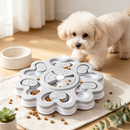 Interactive Slow Feeder Dog Bowl, Puzzle Treat Dispenser & Enrichment Toy