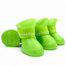 Dog Rain Boots, Waterproof Silicone Pet Shoes with Anti-Slip Sole