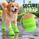 Dog Rain Boots, Waterproof Silicone Pet Shoes with Anti-Slip Sole