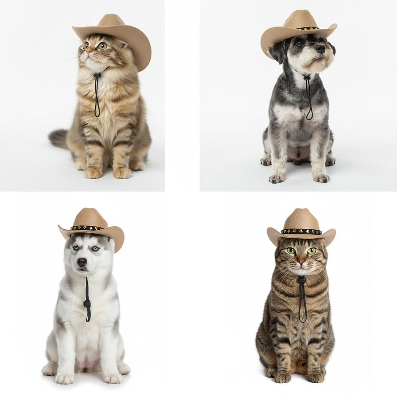 Pet Cowboy Hat for Dogs & Cats
