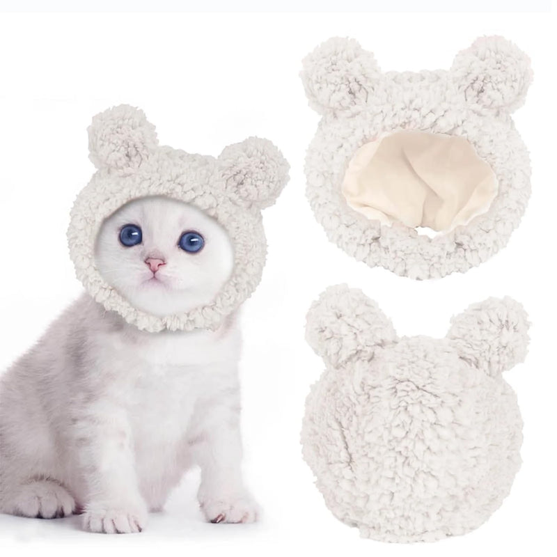 Cute Cat & Puppy Bear Hat