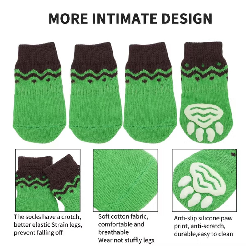 Anti-Slip Pet Socks for Cats & Small Dogs (Color may vary)