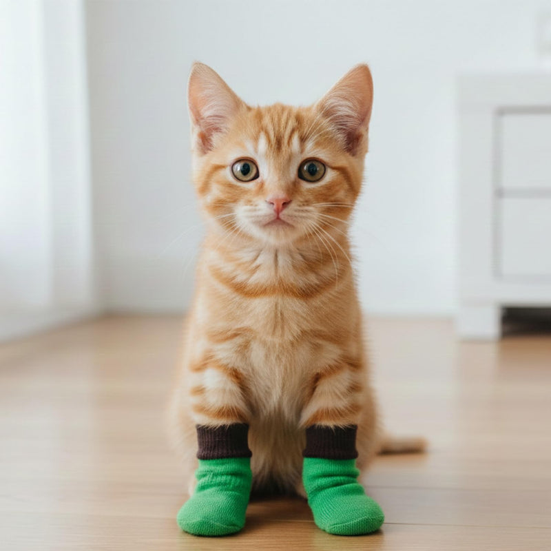 Anti-Slip Pet Socks for Cats & Small Dogs (Color may vary)